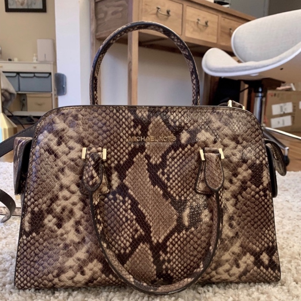 Snakeskin Micheal Kors Crossbody bag / purse MK.